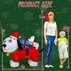 Presence 5FT Christmas Inflatable Decor - Doggie Family of Two - 3 of 4