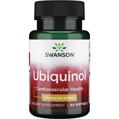 Swanson Dietary Supplements Ubiquinol 100 mg, Softgels