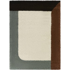 Balta Rugs 5'3"x7' Leucon Color Block Shag Area Rug Rust - 1 of 4