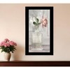 HomeRoots Cottage Peach Rose Black Framed Print Wall Art - 2 of 4