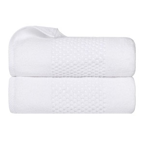Zero Twist Waffle Textured Cotton Medium Weight Towel Set by Blue Nile Mills - 1 of 4