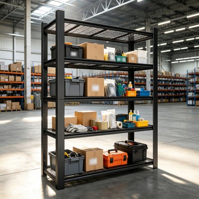 AEELLEEA 5-Tier Heavy Duty Steel Storage Shelving Unit, 48