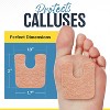 U-Shaped Callus Pads, 1/4" Thick, Flesh Colored, Pack of 30 with Adhesive - 3 of 4