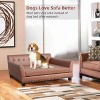 XX-Large Dog Couch Pet Sofa Bed Luxury Anti-wear Leather Dog Cat Snuggle Lounger Waterproof Easy To Clean - 4 of 4