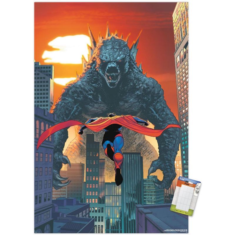 Trends International Justice League vs. Godzilla vs. Kong - Superman & Godzilla Unframed Wall Poster Prints, 1 of 7