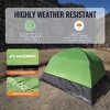 EchoSmile Green 4-Person Nylon Dome Tent - 4 of 4