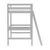 Kids' Twin Caspian Study Loft Gray - Hillsdale Furniture: Twin Loft Bed with Desk, Built-In Guard Rails, Hardwood Frame - 4 of 4