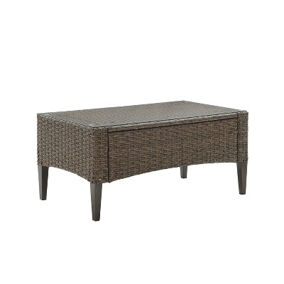 wicker coffee table target