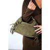 ASTREN - Green Suede Leather Shoulder Bag (Women) green suede standart - 4 of 4