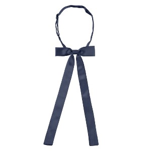 Allegra K Women's Pre-Tied Adjustable Solid Color Bow Tie - 1 of 4