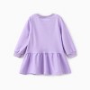 PATPAT Disney Princess Outfits Set for Toddler Girls Ruffle Hem Long-sleeve Tops Stripe Pattern leggings 2PCS - 3 of 4