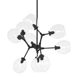 George Kovacs Lighting Nexpo 9 - Light Chandelier in  Coal - 1 of 1