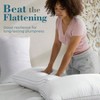 Queen Size Pillow Set of 2, Hotel Quality, Down Alternative Gusseted Pillows, White - 3 of 4