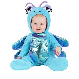 HalloweenCostumes.com 0/3 Months   Infant Wild Wings Blue Dragonfly Costume, Blue/Purple - 1 of 3