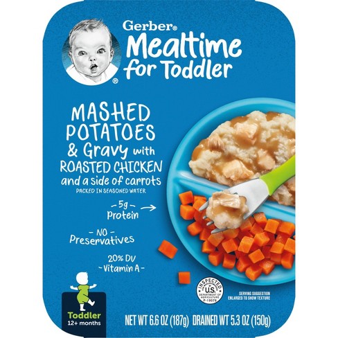 Gerber Baby Food Mashed Potatoes & Gravy With Roasted Chicken And ...