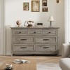 Garvee 7 Dresser for Bedroom, 54" Wide Drawer Dresser with Storage Freestanding, Wooden Closet Storage Chest for Living Room, Bedroom - 2 of 4