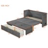 Full/Queen Size Murphy Bed with USB Port and a Large Drawer - ModernLuxe - 3 of 4