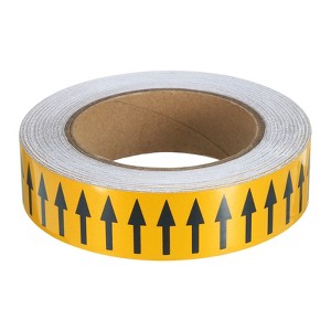 Unique Bargains 360 Degree Visibility Directional Flow Arrow Tape for Pipe Flow Labeling - 1 of 4
