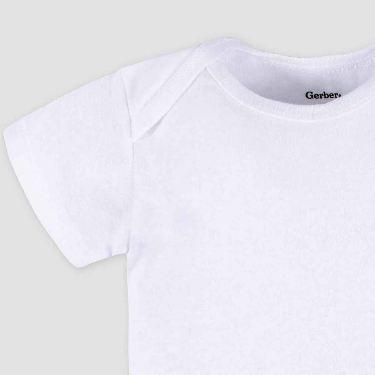 Gerber Baby 4pk Short Sleeve Onesies Bodysuit - White - thumbnail 3