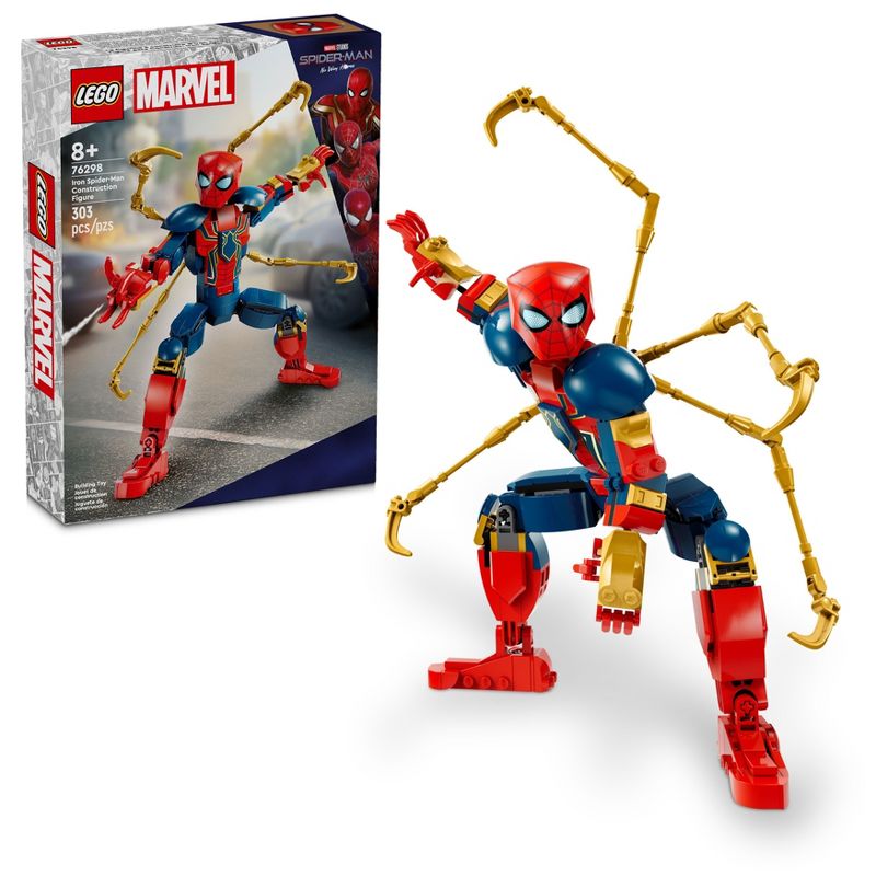 LEGO Marvel Iron Spider-Man Construction Figure Marvel Toy 76298, 1 of 8