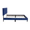 Twin Size Upholstered Platform Bed with Headboard for Bedroom - 3 of 4