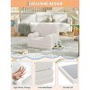Kids Couch, 2-in-1 Convertible Toddler Sofa Chair, Fold Out Lounger Bed, Soft Teddy Fleece for Playroom, Nursery, Birthday Gift - 4 of 4