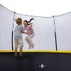 VisioGear Trampolines, Trampoline with Safety Enclosure Net, Trampoline with Curved Fence Pole, Green, 120"*120"*100" - 3 of 4