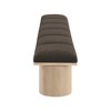 Meridian Furniture,Pavilion Boucle Fabric Bench - 3 of 4