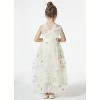 2Bunnies Girls' 3-12Y Floral Garden Embroidered Tulle Strap Flower Girl Dress Maxi - 4 of 4