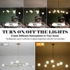 PAKOKULA Modern 8-Light Gold Branch Sputnik Chandelier with Globe Opal Glass Shades - 4 of 4
