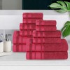 Cotton Medium Weight 12 Piece Bathroom Towel Set by Blue Nile Mills - 2 of 4