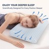 Vipbear cervical pillow memory foam pillow - Ergonomic support, cooling one side of the sleeper's stomach back - 4 of 4