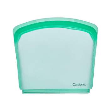 Cuisipro Silicone Seamless Reusable Bag (Green, 10 x 9-Inch, 67.5 fl oz)