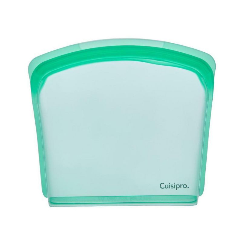 Cuisipro Silicone Seamless Reusable Bag (Green, 10 x 9-Inch, 67.5 fl oz), 1 of 4
