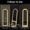 ONWITH LED aluminum alloy frameless right angled arched silver full-length mirror - 3 of 4