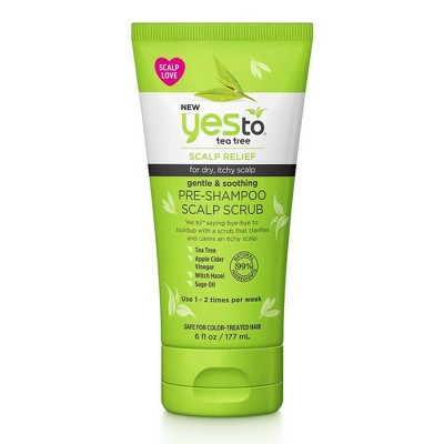 Yes To Tea Tree Gentle & Soothing Pre-Shampoo Scalp Scrub - 6 fl oz