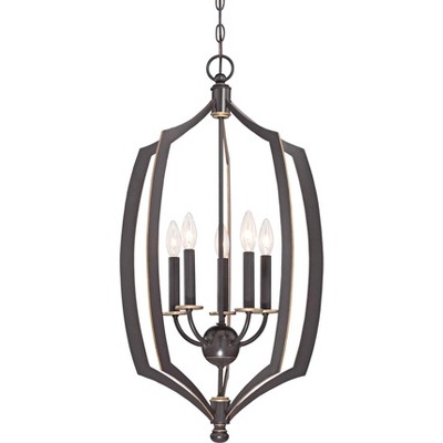 Minka Lavery Middletown 17" Wide Downton Bronze 5-Light Foyer Pendant