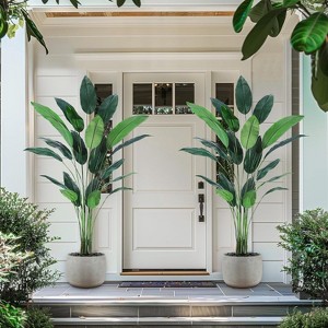 Artificial Bird of Paradise Plant 7FT Fake Palm Tree - 1 of 4