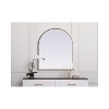 Elegant Lighting Metal Frame Arch Mirror 30x36 Inch in Brass - 4 of 4
