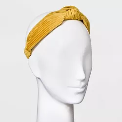 Corduroy Top Knot Headband - Universal Thread™ Golden Yellow