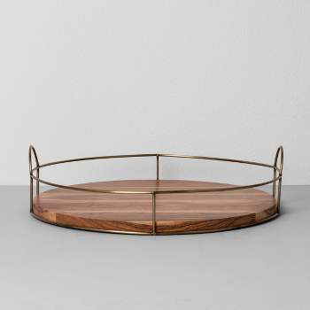 16" Round Wood and Wire Tray - Hearth & Hand™ with Magnolia
