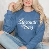 Simply Sage Market Women's Graphic Sweatshirt Baseball Vibes Cursive - 2 of 4