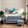 SKRAN L-Shaped Velvet Modular Sectional Couch Sofa, 3 Seater Couch With Ottoman Multi-functional Design For Living Rooms, Apartments - 2 of 4