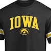 NCAA Iowa Hawkeyes Men's Big & Tall Short Sleeve Yoke T-Shirt - 3 of 3