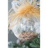 Dexmalle Set of 6 Sand Ball Glass Decorative Hanging Ball Christmas Tree Ornaments - 4 of 4