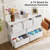 CAVINAS Dresser for Bedroom with Fabric Bins and Black Metal Handles Design,Modern Chest of Drawers,Freestanding Dresser for Bedroom - 2 of 4
