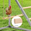 Chicken Perch for Coop, Chicken Roosting Bars with Swing and Ladder Design for Backyard Farm, Roosting Bars for Chickens in Coop, Easy Installation - 3 of 4