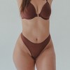 Wherewithal Women's AnyWhere Mesh Thong Brown - 2 of 4