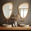 WallBeyond 19.5"x30.5" Cobblestone Wall Mirror Walnut Brown - 2 of 4