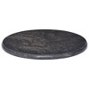 vidaXL Table Top Black Ø19.7"x1" Marble - 2 of 4
